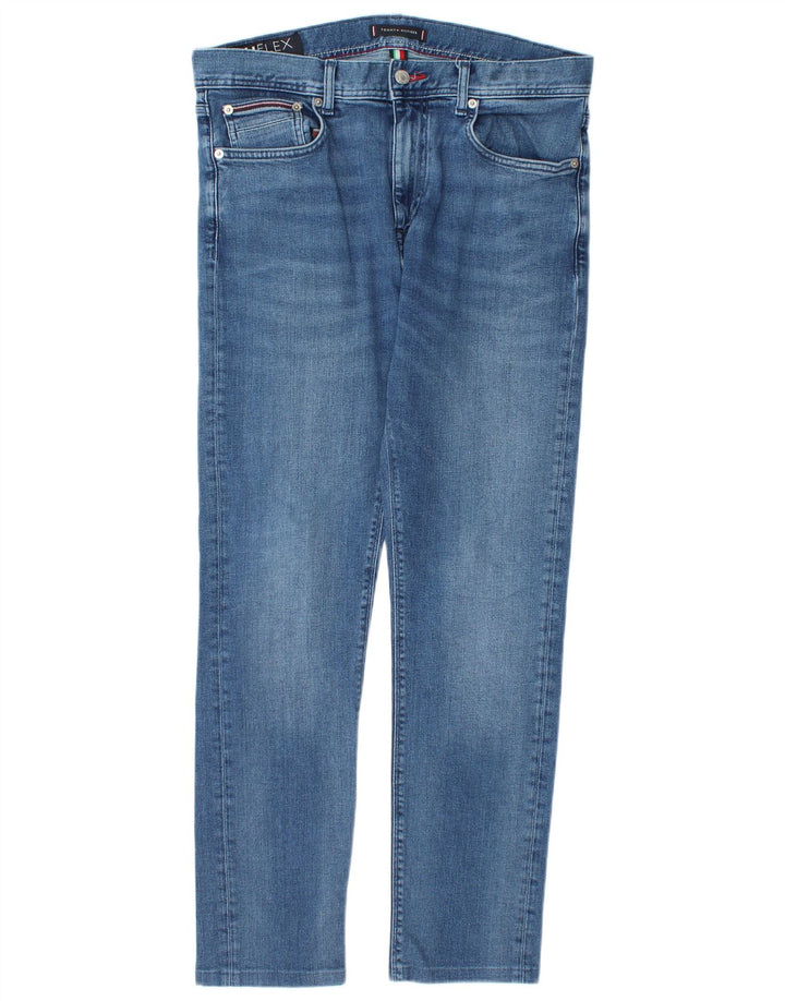 Tommy Hilfiger Masculino Bleecker Slim Jeans W34 L30 Azul Algodão