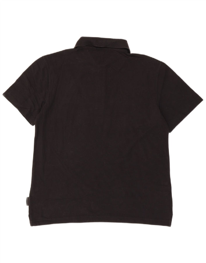 Camisa polo masculina Sergio Tacchini IT 50 algodão preto médio