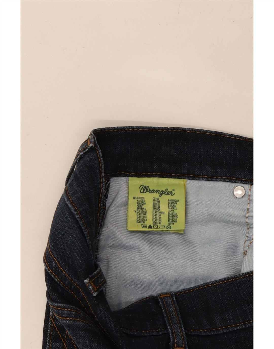 WRANGLER Masculino Texas Stretch Straight Jeans W34 L31 Azul Marinho Algodão