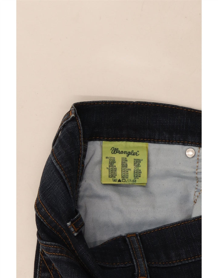 WRANGLER Masculino Texas Stretch Straight Jeans W34 L31 Azul Marinho Algodão