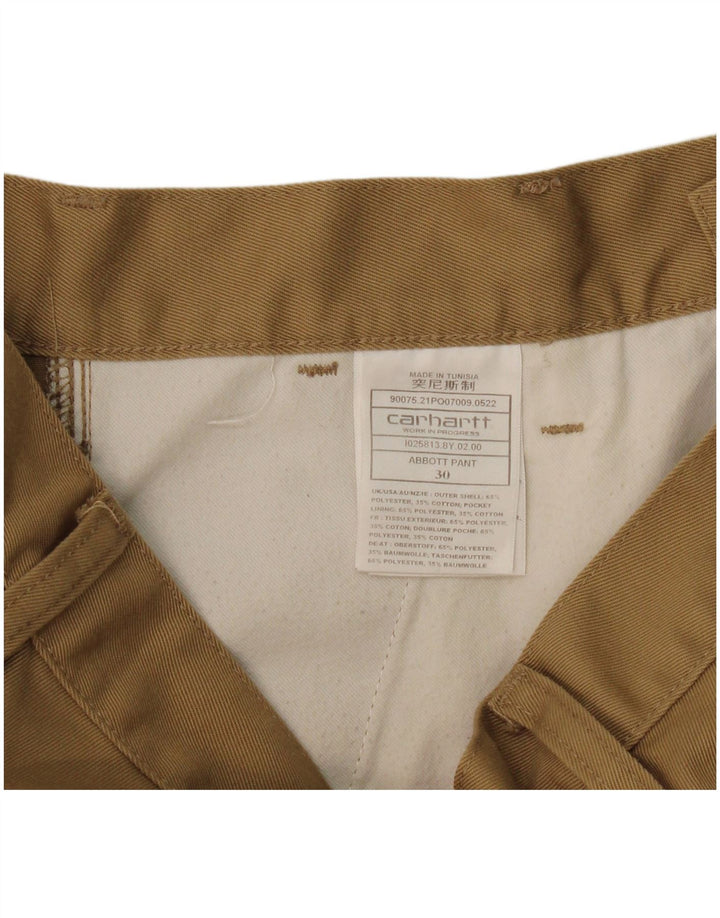 Calça Chino Masculina Carhartt Pegged W30 L27 Poliéster Bege