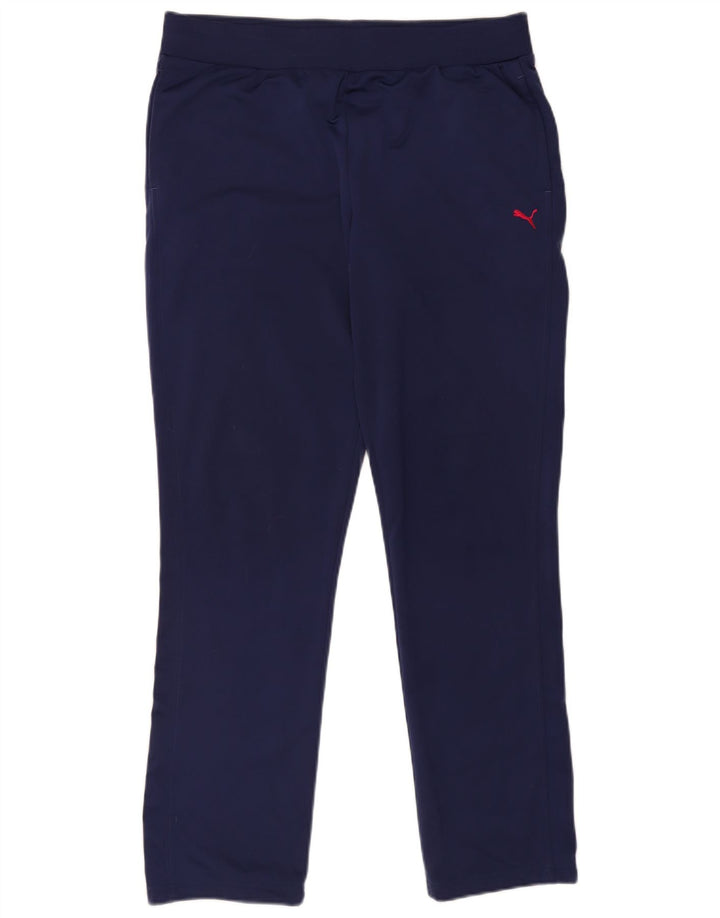 Calça de treino feminina Puma UK 16 grande azul marinho