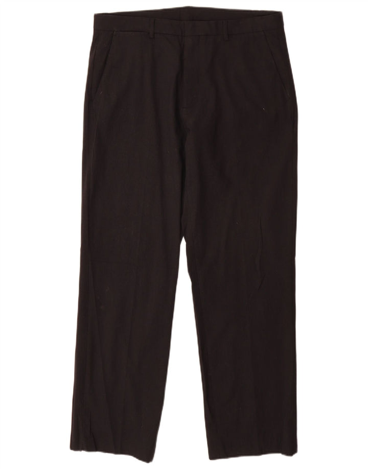 Calça Chino Reta Masculina Calvin Klein W32 L30 Poliéster Preto