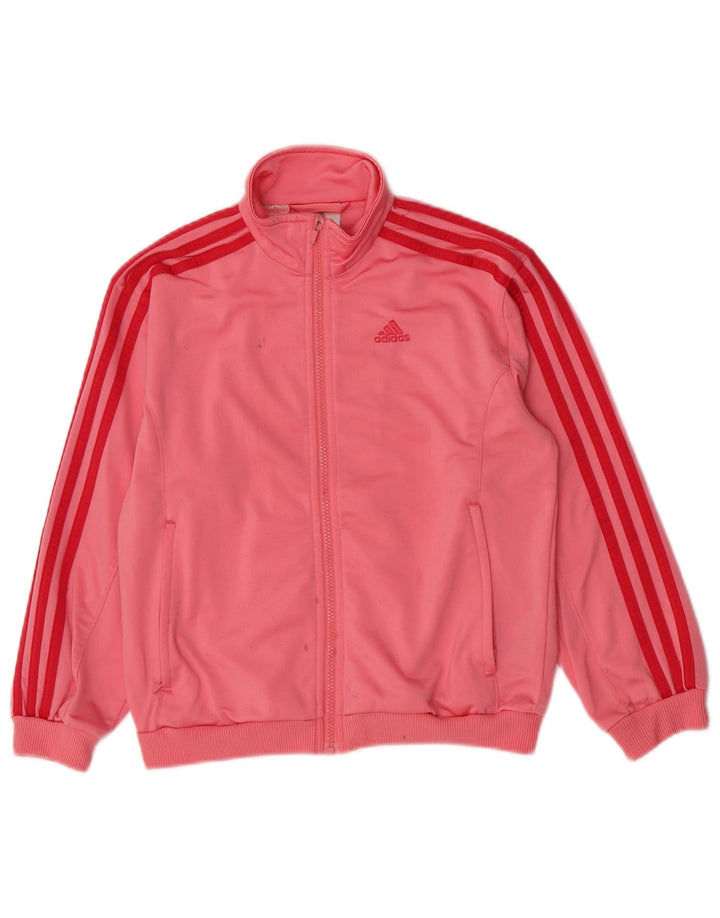 Jaqueta Adidas Meninas Treino Top 9-10 Anos Poliéster Rosa