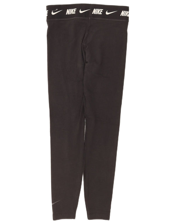 Leggings Nike Femininas Tight Fit Graphic UK 12 Médio Algodão Preto