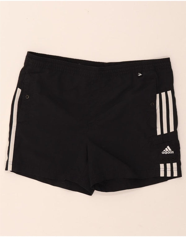 Shorts esportivos femininos ADIDAS 11-12 anos preto nylon
