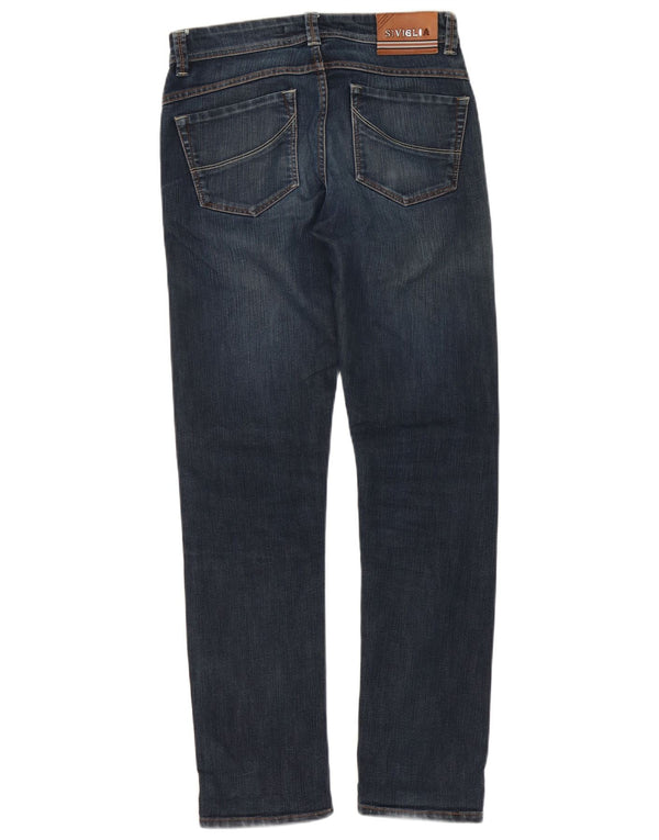 SIVIGLIA Mens Jeans Slim W31 L32 Azul Marinho Algodão