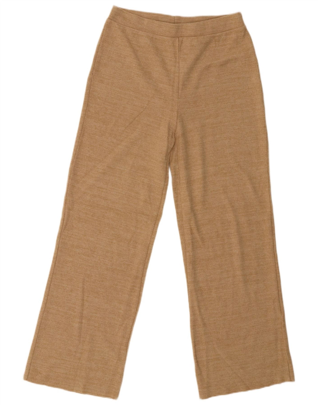 Calça de treino feminina Zara UK 12 algodão bege médio