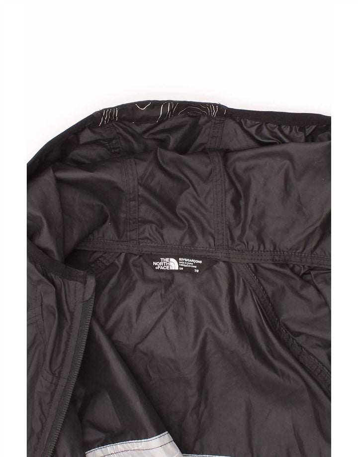 Jaqueta de chuva com capuz gráfico The North Face Boys 7-8 anos pequena preta