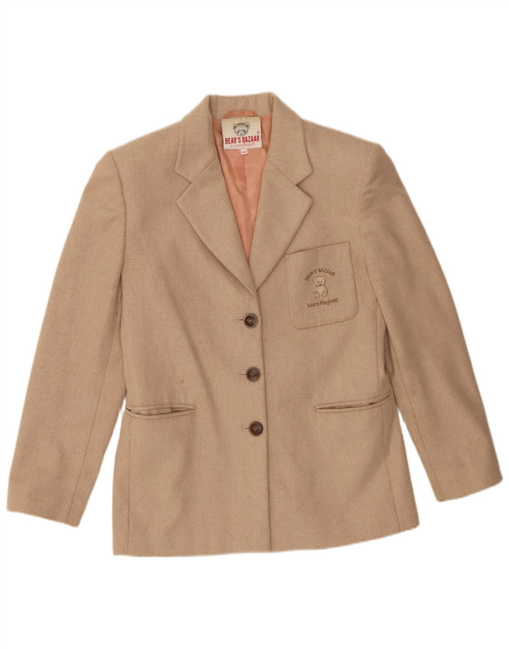 Laura Biagiotti Jaqueta feminina Bear's Bazaar Blazer IT 42 Médio Bege