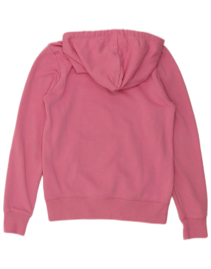 CHAMPION Suéter feminino com capuz grande e gráfico UK 6 XS algodão rosa