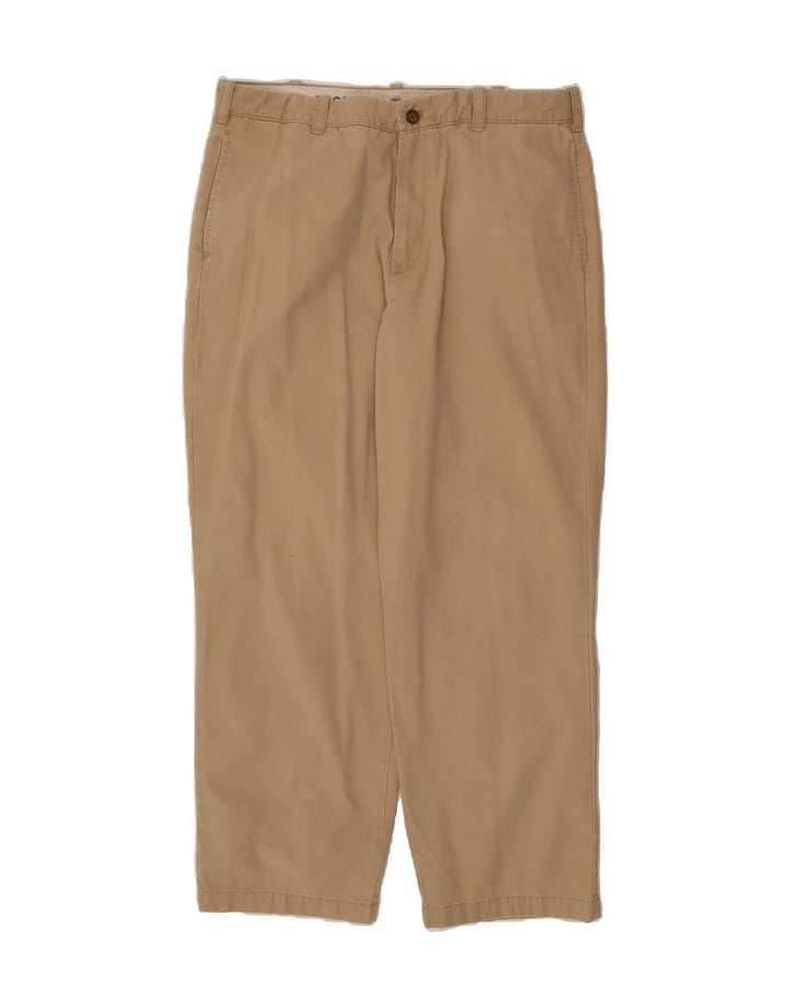 IZOD Mens Straight Chino Trousers W38 L32 Beige Cotton Vintage Izod and Second-Hand Izod from Messina Hembry 