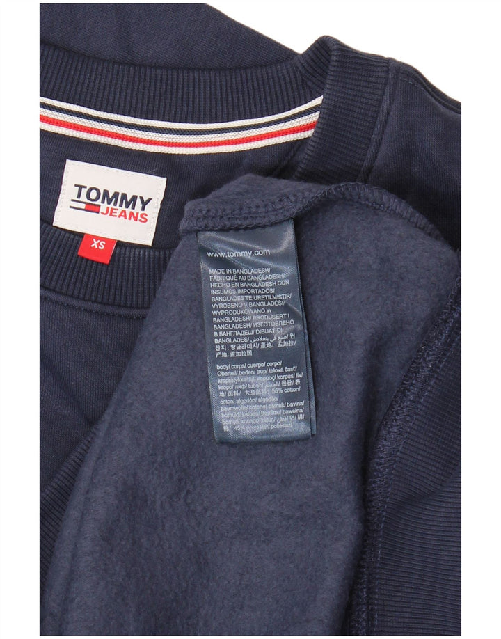 Suéter oversized feminino TOMMY HILFIGER Reino Unido 6 XS azul marinho algodão
