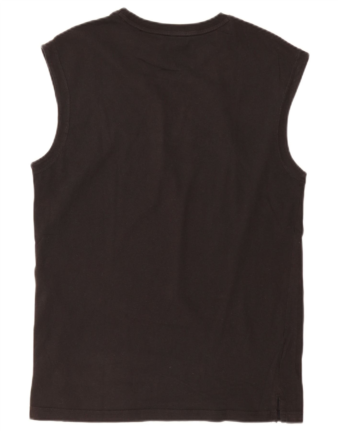 Puma Mens Colete Top Pequeno Algodão Preto
