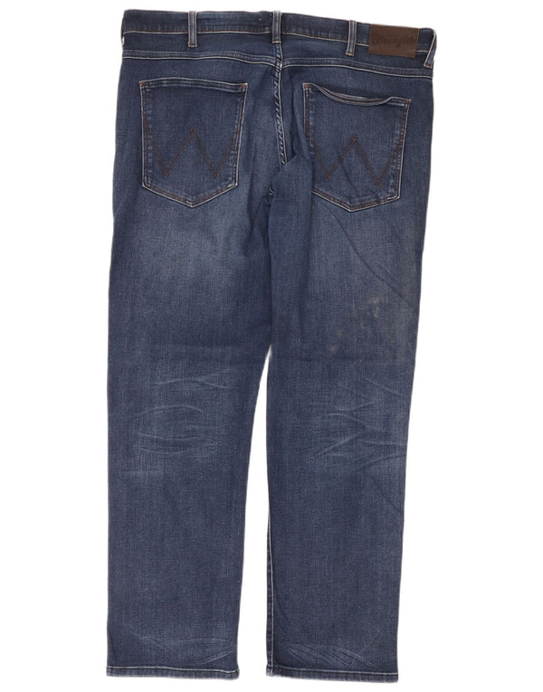 Wrangler Masculino Arizona Straight Jeans W40 L30 Azul Algodão