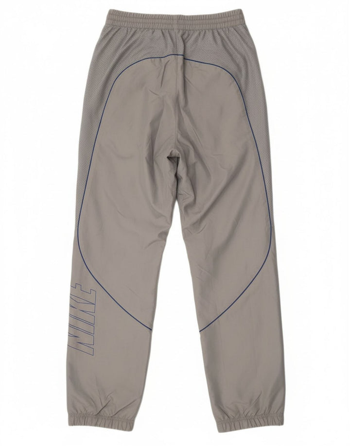 Calça esportiva Nike masculina gráfica joggers pequena cinza poliéster