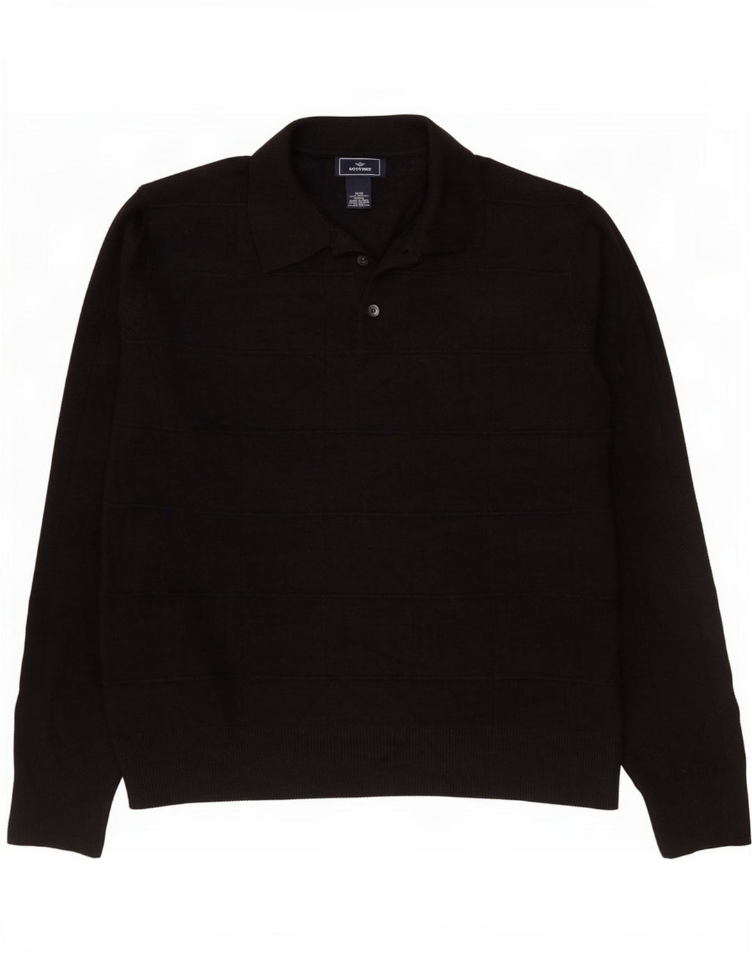 Suéter masculino Dockers com gola polo e acrílico preto médio