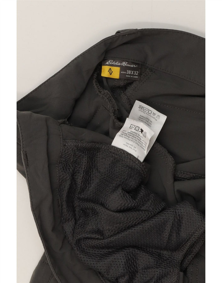 Calça cargo slim masculina EDDIE BAUER W38 L32 cinza nylon
