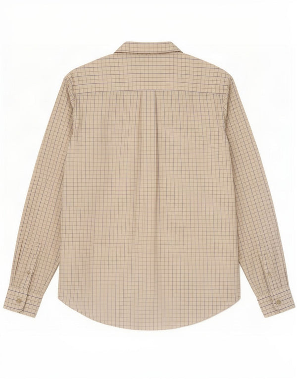 Camisa masculina Tommy Hilfiger Custom Fit pequena xadrez branca