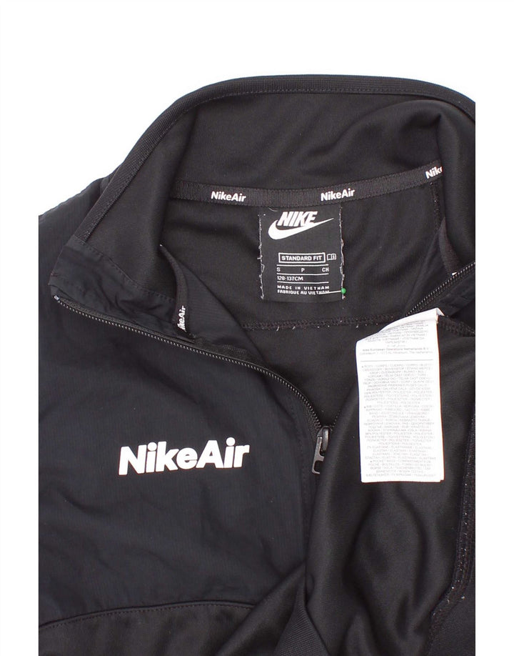 Suéter Nike Boys Standard Graphic Zip Neck 8-9 anos pequeno preto