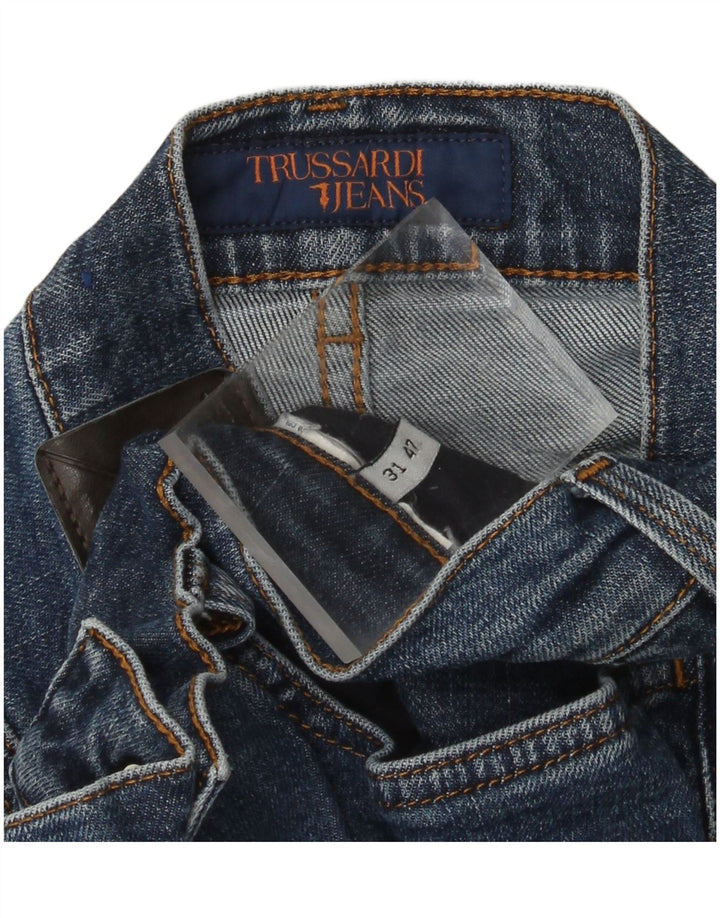 Jeans retos femininos TRUSSARDI W31 L28 azul