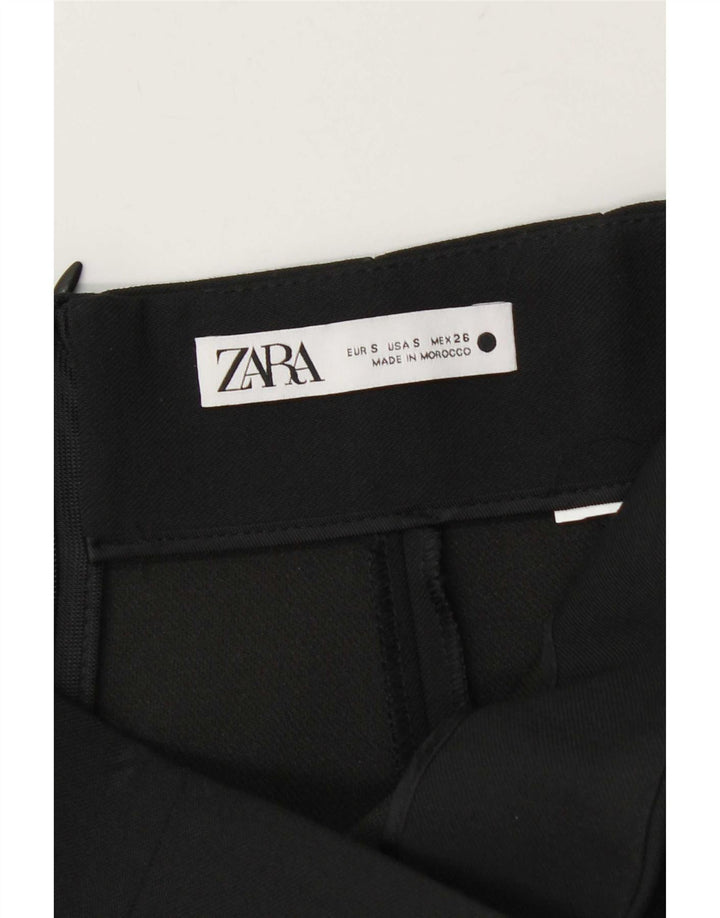 Mini saia feminina Zara pequena W26 preta