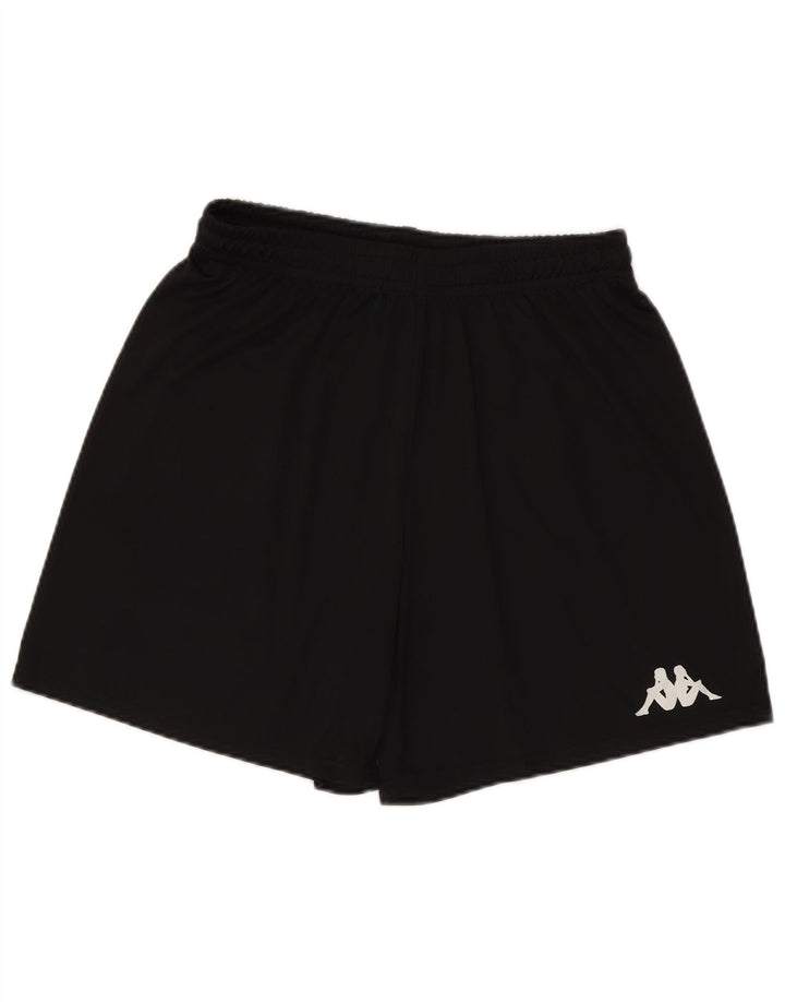 Shorts esportivos masculinos Kappa médio preto