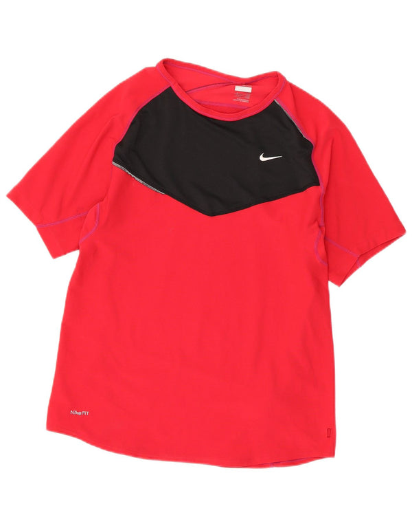 Camiseta masculina Nike Top UK 39/41 médio vermelho colorblock poliéster