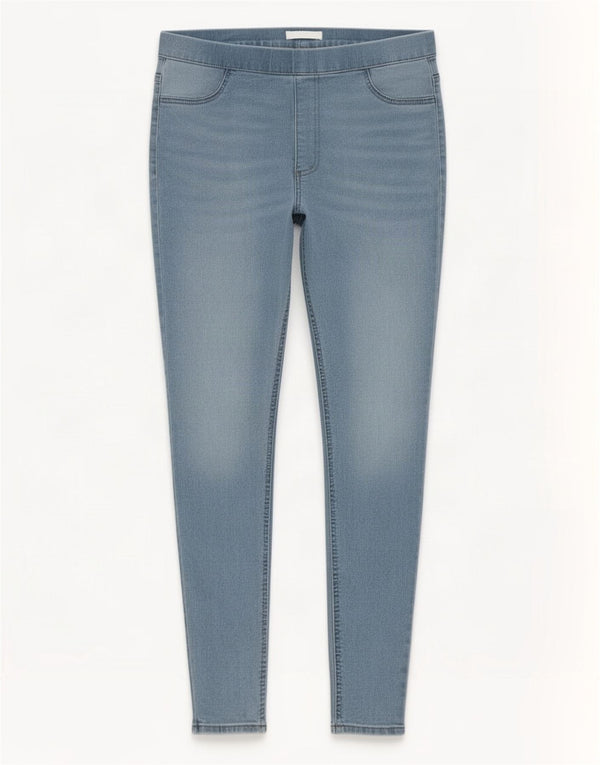 Calça jeans feminina Marks & Spencer UK 16 grande W32 L29 azul algodão