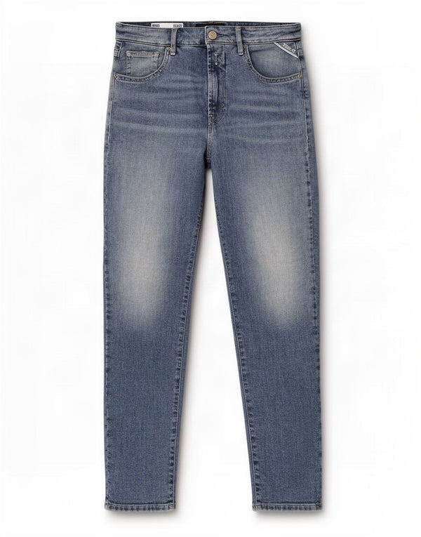 Replay Jeans Mom Tapered Feminino 13-14 Anos W25 L26 Azul Algodão