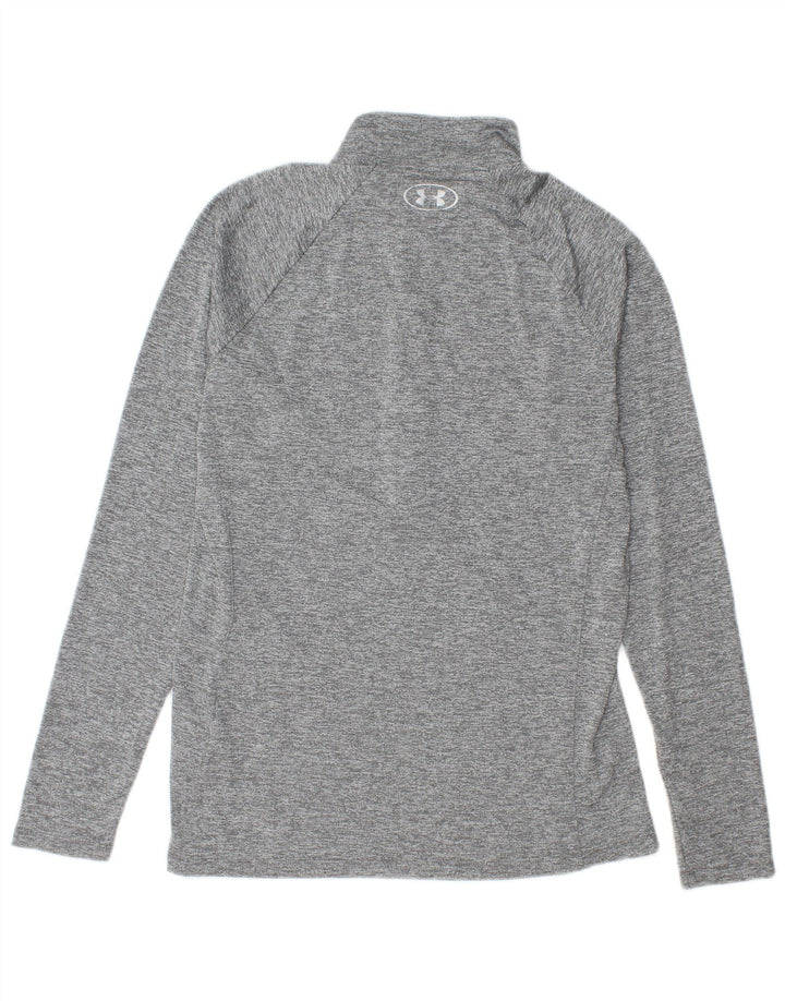 Under Armour Womens Heat Gear Pulôver Treino Top Reino Unido 14 Grande Cinza