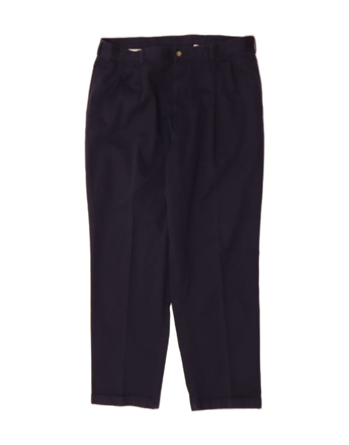IZOD Mens Pegged Chino Trousers W40 L32 Navy Blue Cotton Vintage Izod and Second-Hand Izod from Messina Hembry 