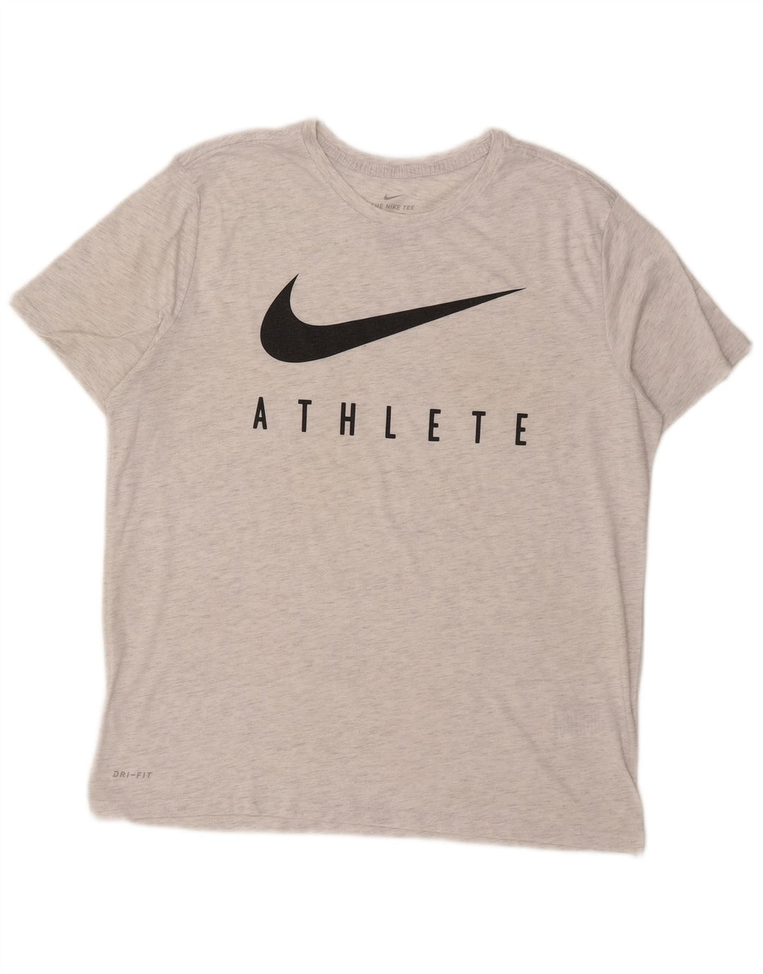 Camiseta masculina Nike Athletic Cut Graphic Top XL cinza manchado de poliéster