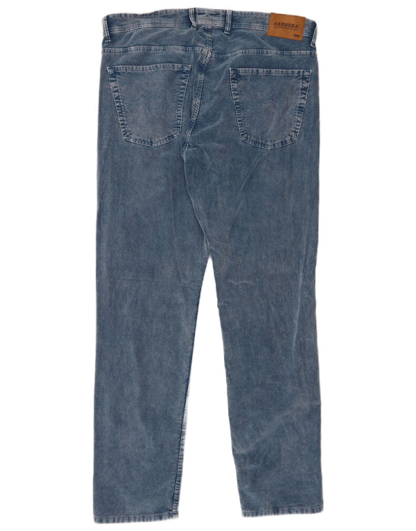 Calça masculina Carrera Slim Corduroy W38 L32 Azul Algodão