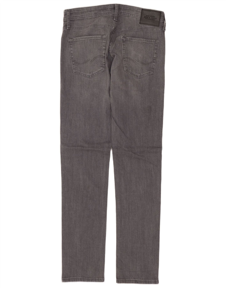 JACK & JONES Masculino GLENN Slim Jeans W30 L32 Algodão Cinza