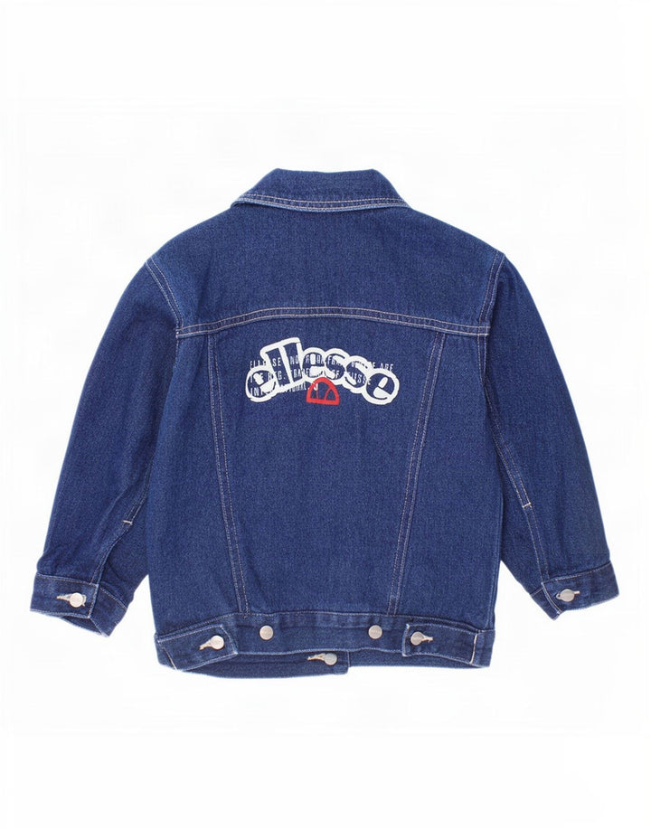 Jaqueta jeans gráfica feminina Ellesse 2-3 anos algodão azul marinho