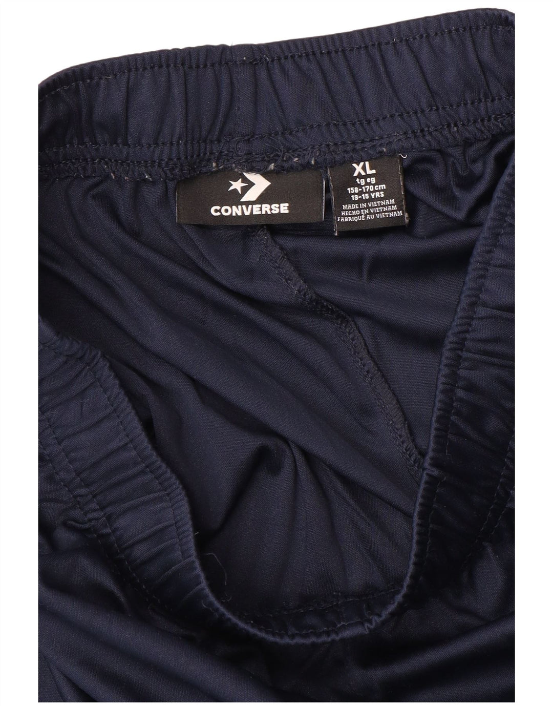 Shorts esportivos gráficos CONVERSE para meninos 13-14 anos XL azul marinho poliéster