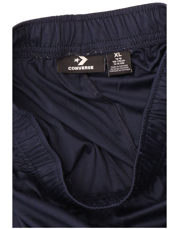 Shorts esportivos gráficos CONVERSE para meninos 13-14 anos XL azul marinho poliéster
