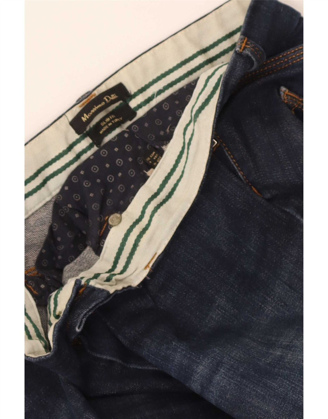 Jeans Slim Feminino Massimo Dutti W30 L31 Azul Marinho