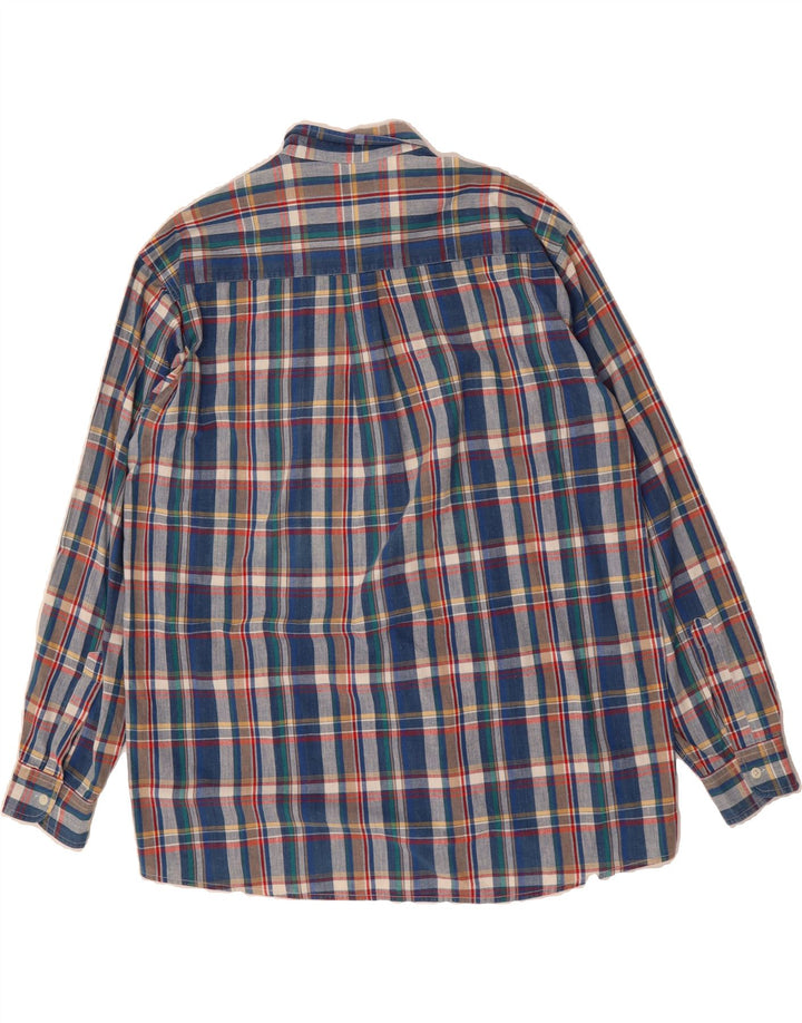 PACIFIC TRAIL Mens Shirt 2XL Blue Check Cotton Vintage Pacific Trail and Second-Hand Pacific Trail from Messina Hembry 
