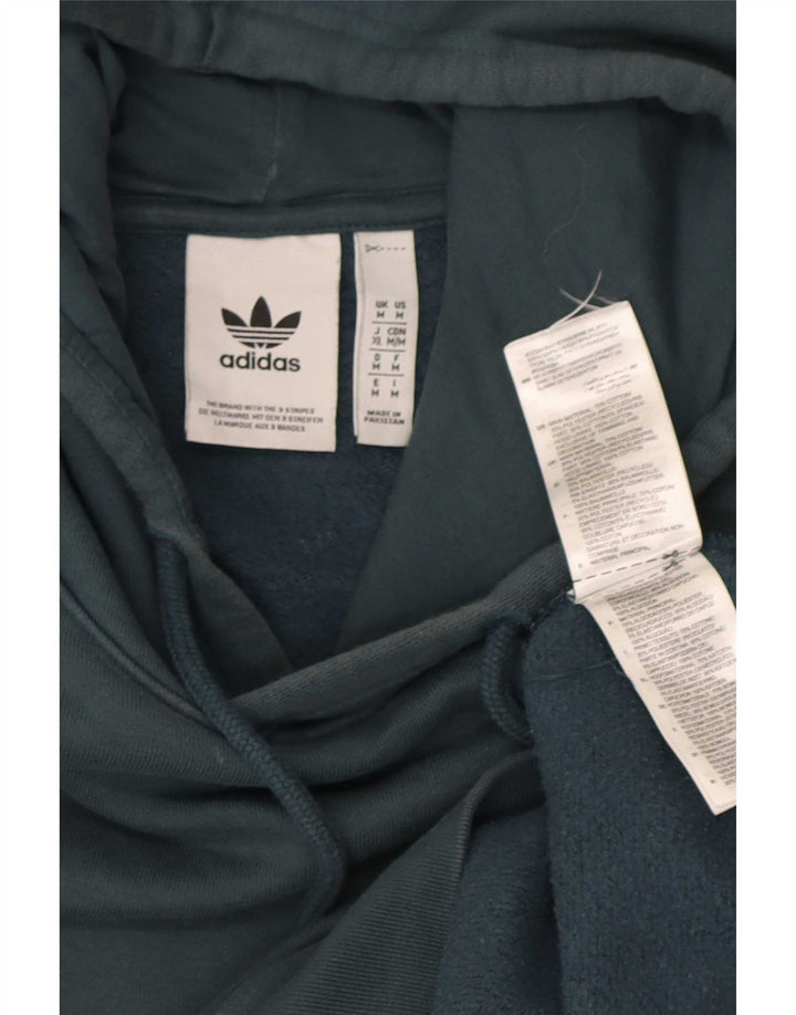 Adidas Mens Hoodie Jumper Médio Algodão Verde