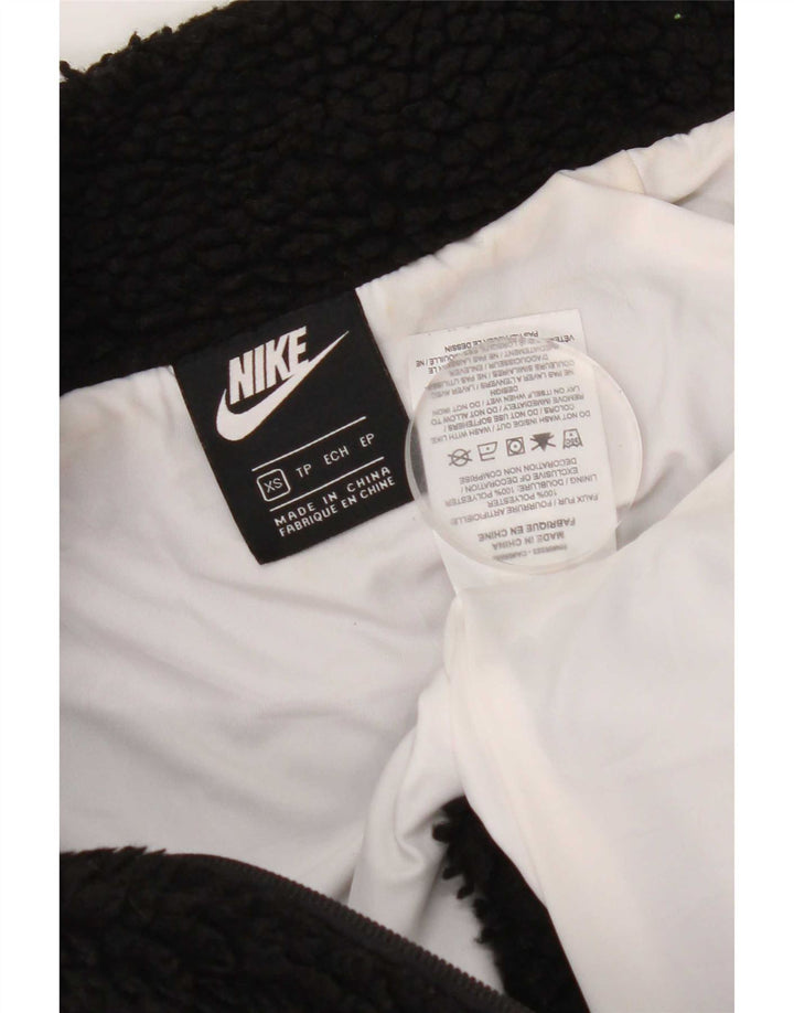 Jaqueta Nike Feminina Graphic Oversized Fleece UK 6 XS Poliéster Preto
