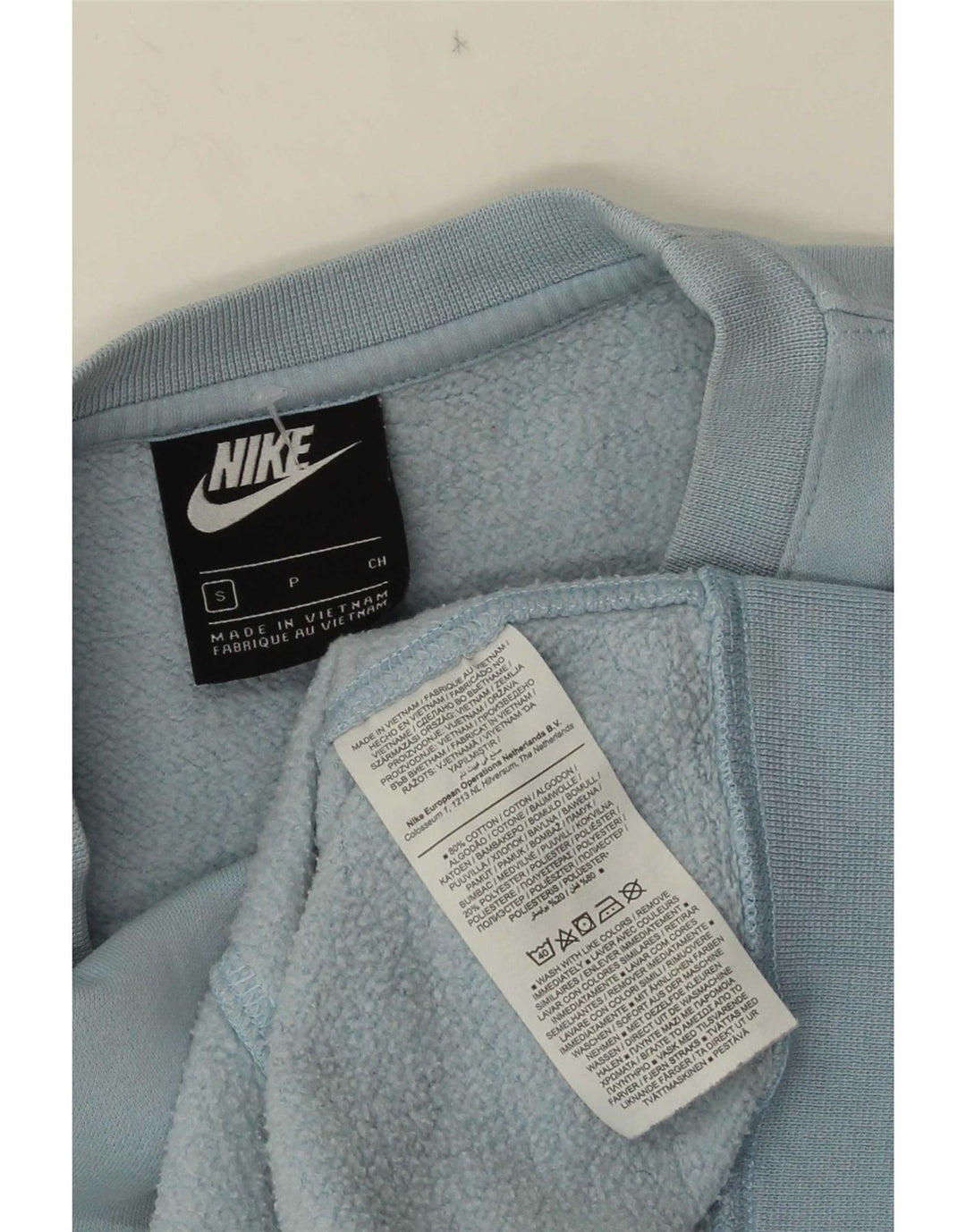 Nike Mens Moletom Jumper Pequeno Algodão Azul