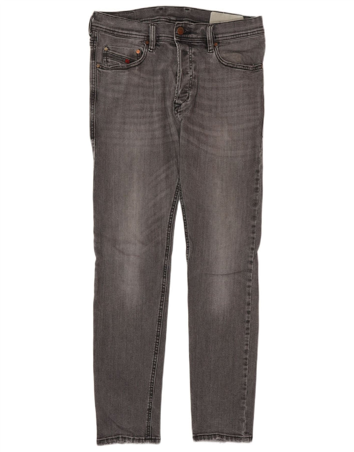 Jeans skinny masculino DIESEL W29 L30 algodão cinza