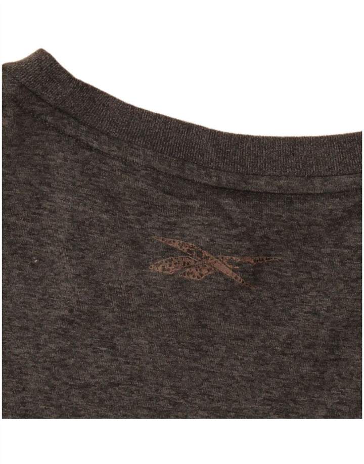 Camiseta masculina Reebok Top cinza médio poliéster