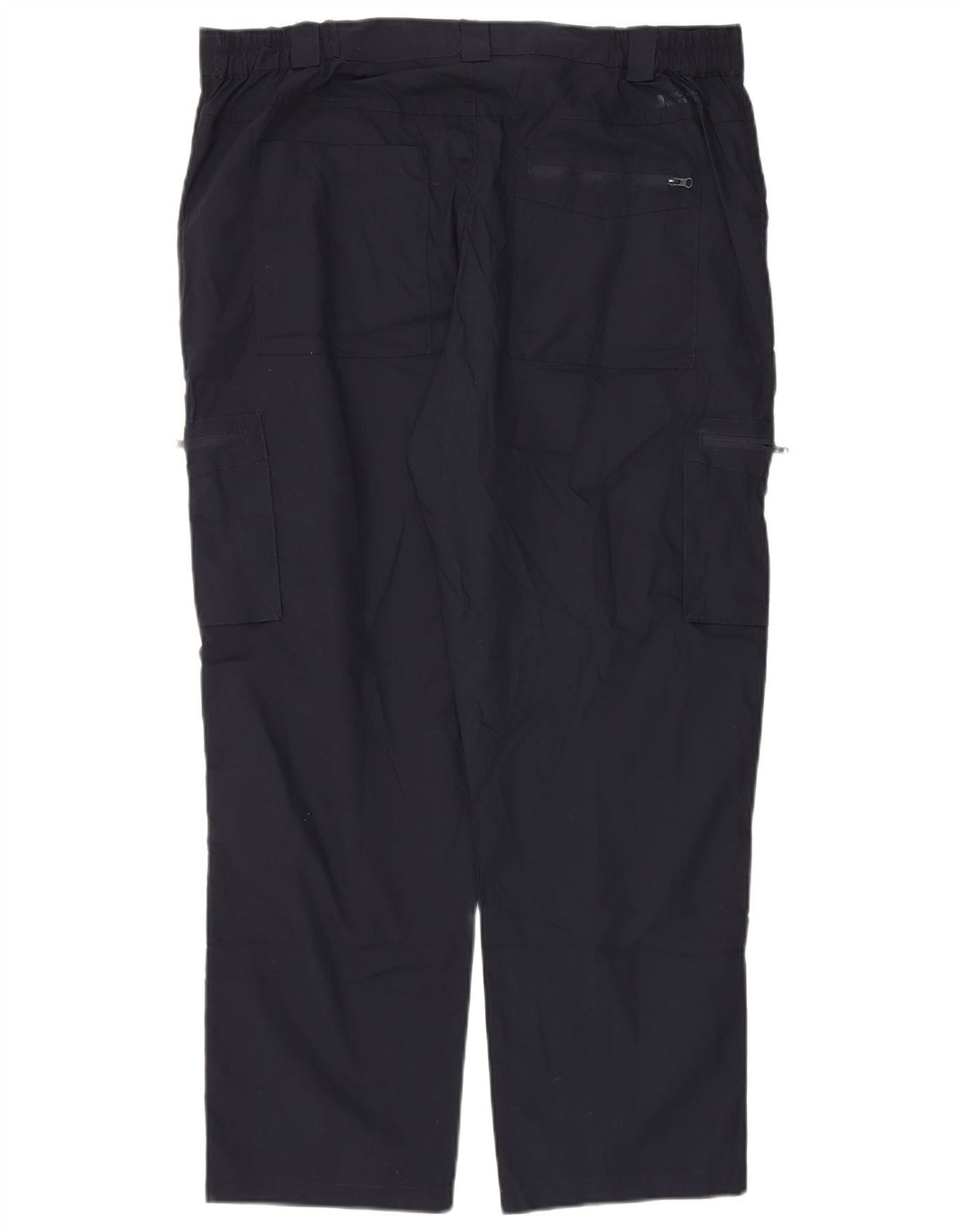 Calças cargo regulares masculinas Mountain Warehouse W40 L30 poliéster azul marinho