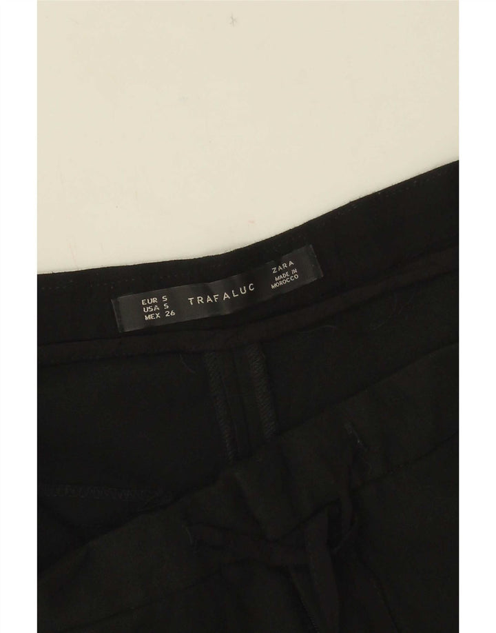 Calça quente feminina Zara pequena W26 preta