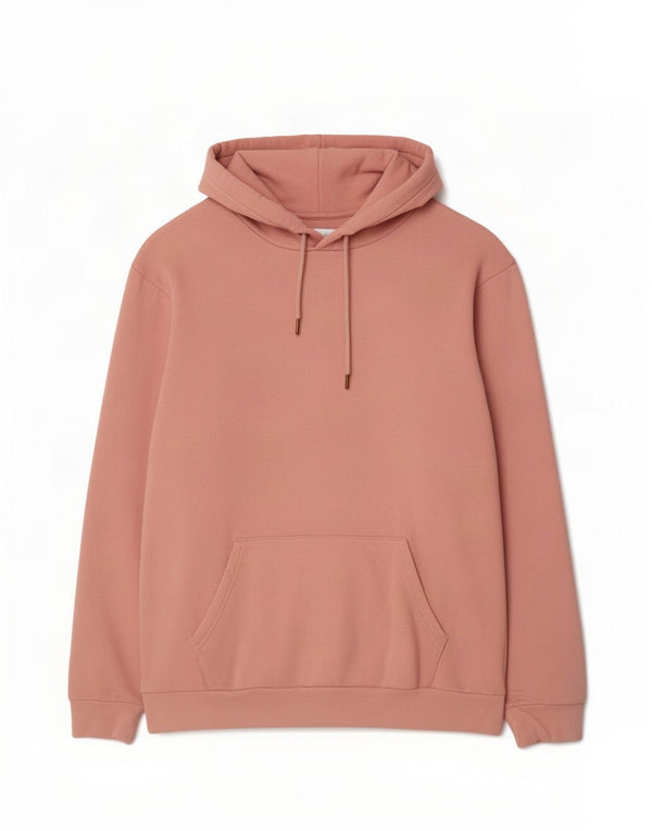 Zara Mens Hoodie Jumper XL Algodão Rosa