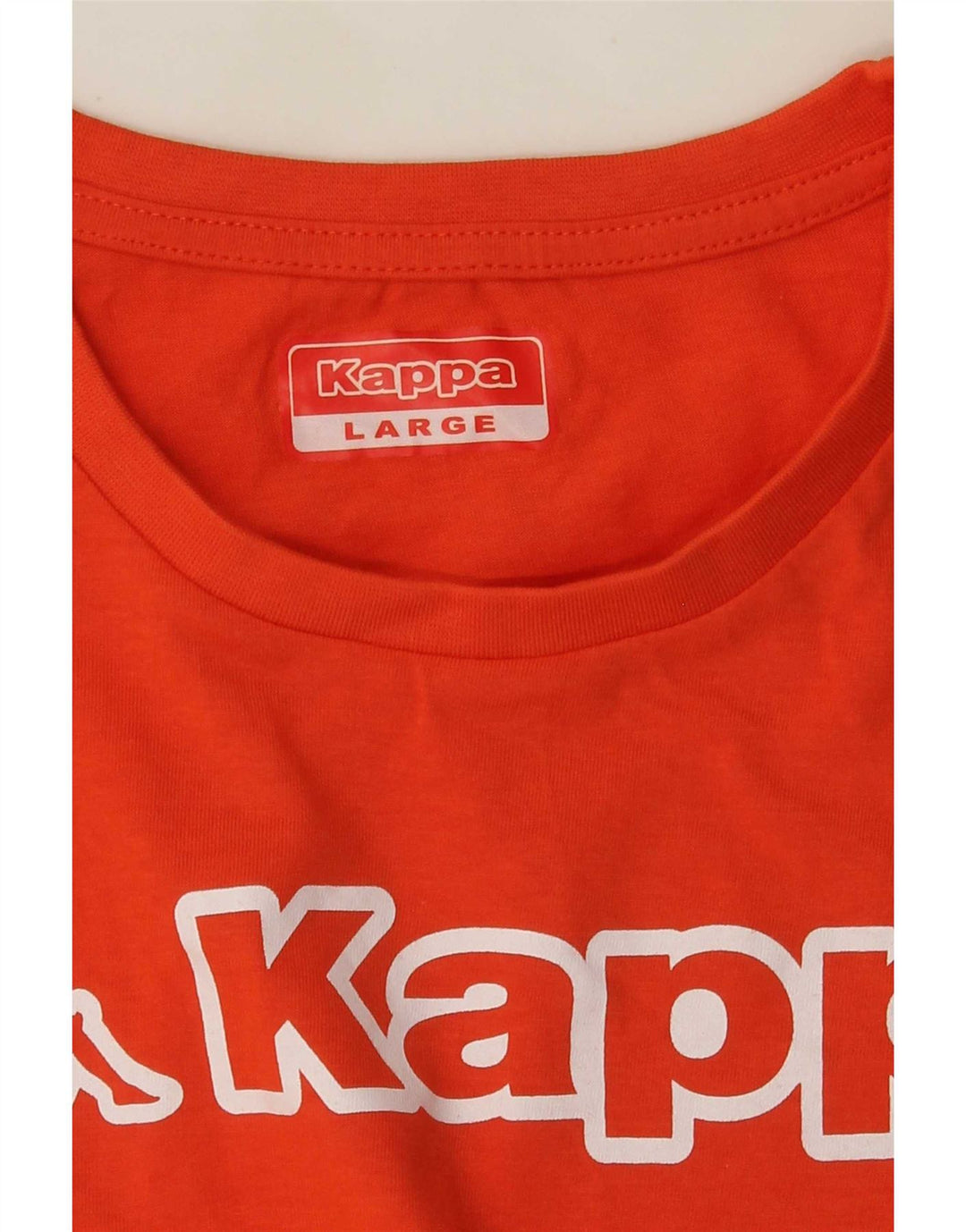 Camiseta gráfica masculina Kappa Top grande laranja