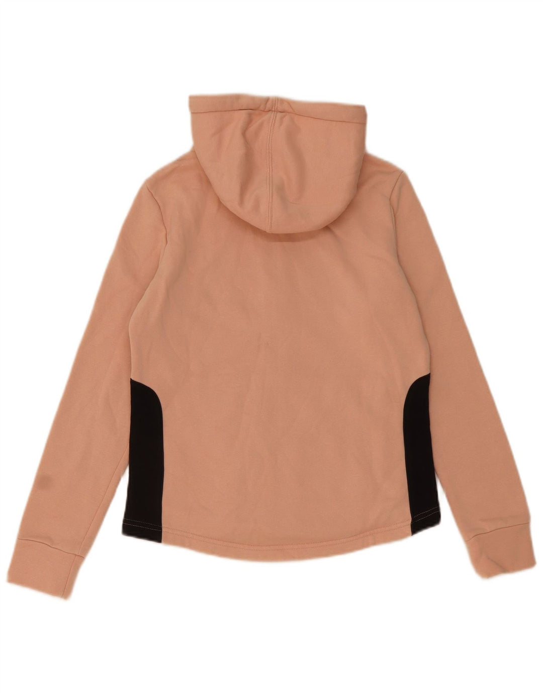 Suéter Puma feminino com capuz e zíper UK 12 rosa médio